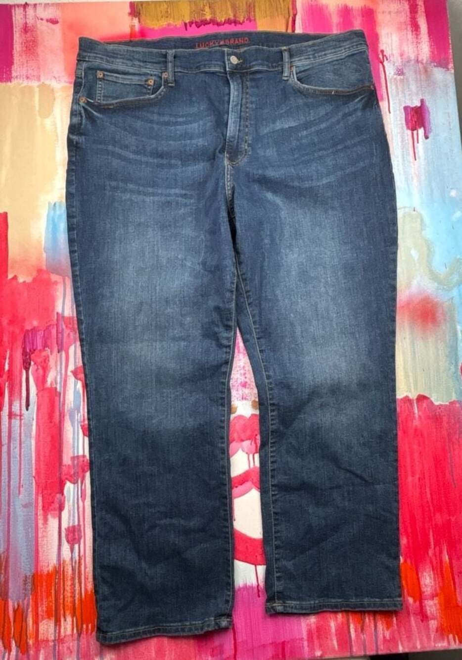 Lucky Brand 223 Straight Leg Jeans 42x30 - Picture 3 of 12